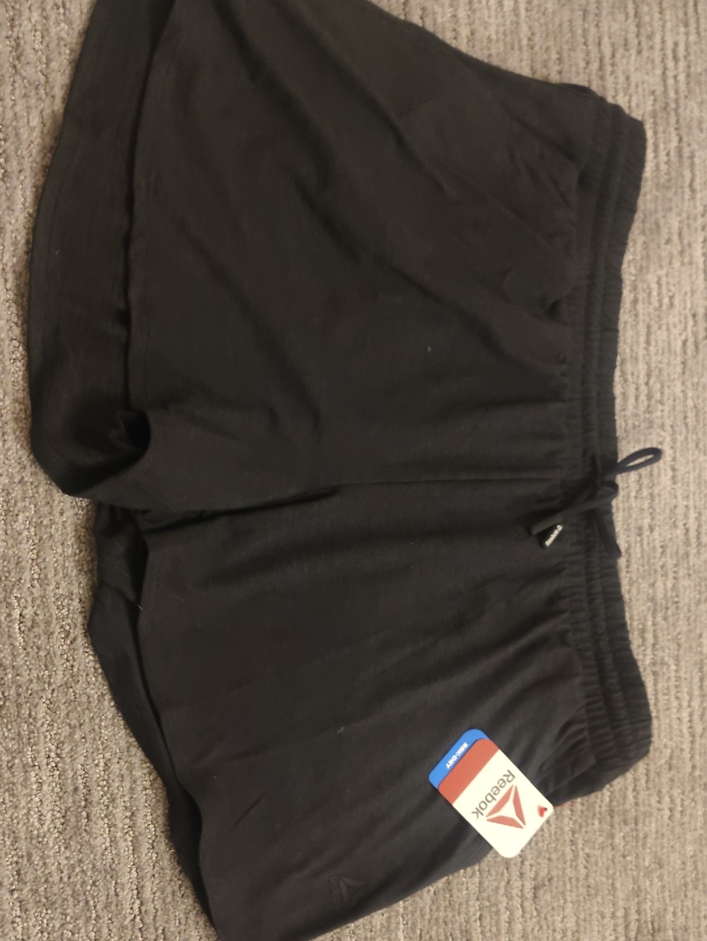 Reebok Black Casual Drawstring Shorts